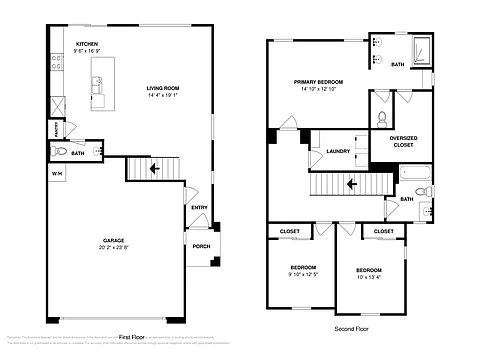 Floor plan Townhome 1