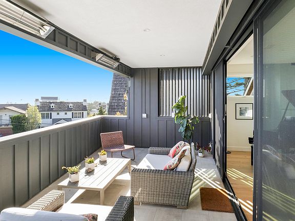 Balcony with Heaters to Keep Warm on Cool Nights