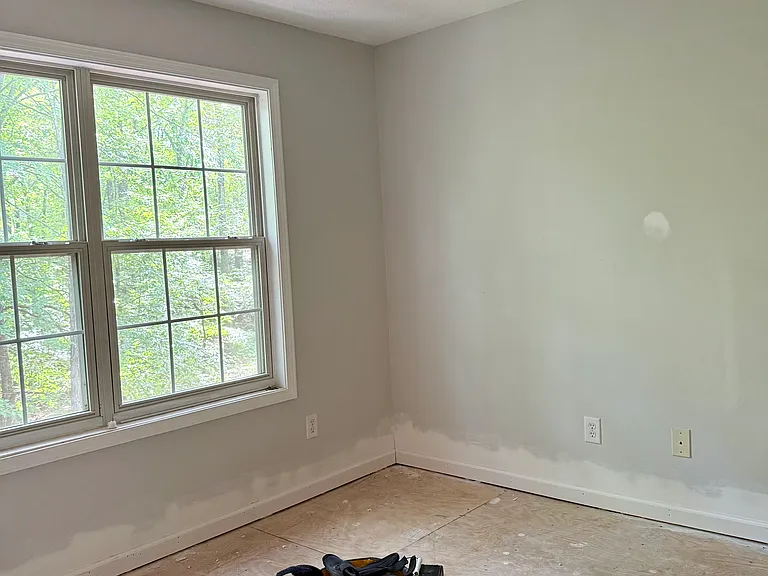 Bedroom getting new paint and floors.