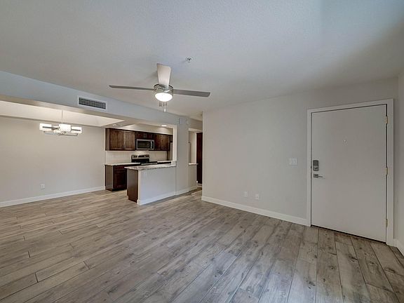 Main Living Space looking into Dining Area and Kitchen