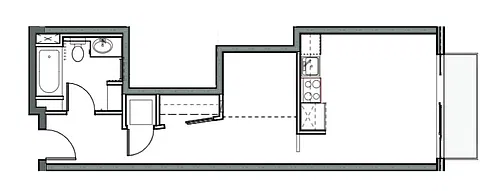 Floor plan Open 1x1 A