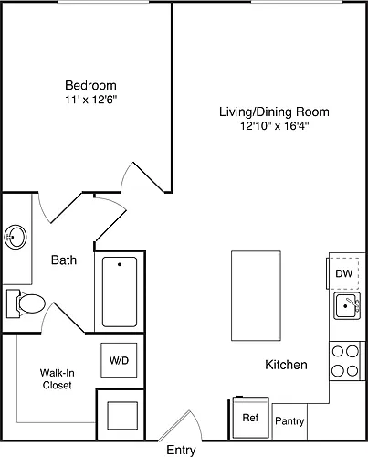 Floor plan A12 No Balcony