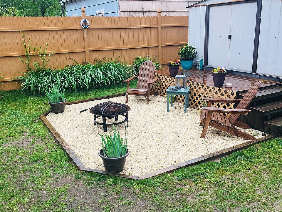 Fire pit area done 2017
