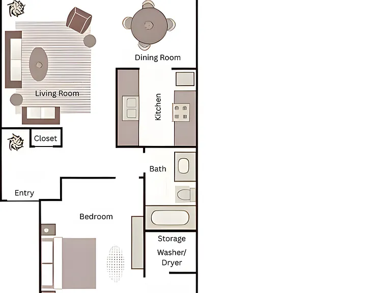 1x1 Deluxe l 700 sq ft l Meridian Firs 1x1 Deluxe l 700 sq ft l Meridian Firs