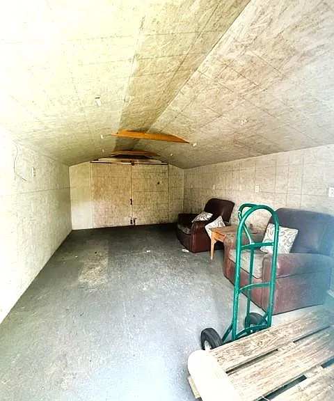 Inside of second storage shed
