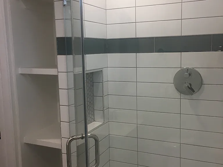 Shower and built in storage