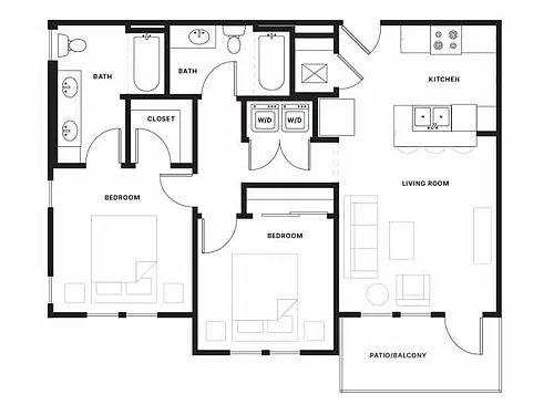 Floor plan The Hyde