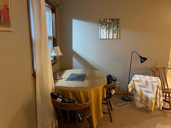 Game/puzzle table in living room. Shared space.