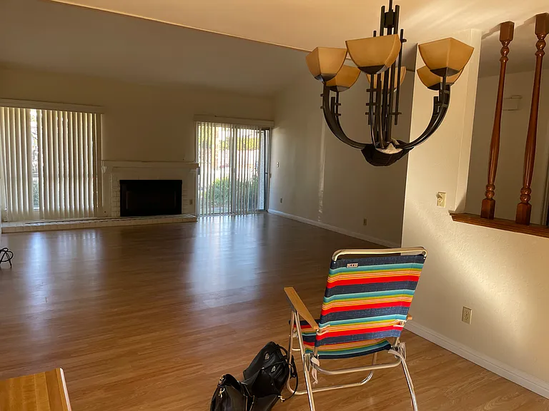 Dinning room and living room off entry