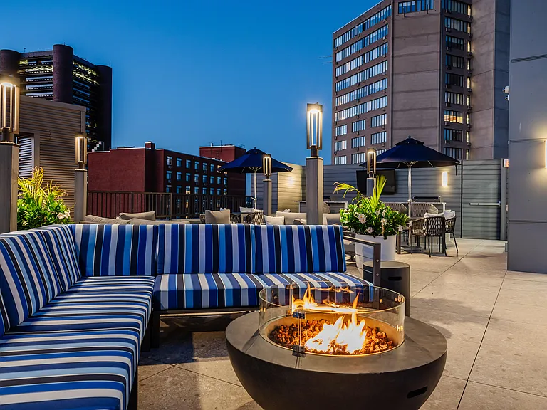 Rooftop Lounge & Fire Pits