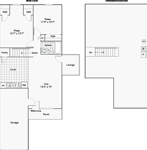 2 BR x 1 BA Duplex - Cherry Hills 2 BR x 1 BA Duplex - Cherry Hills