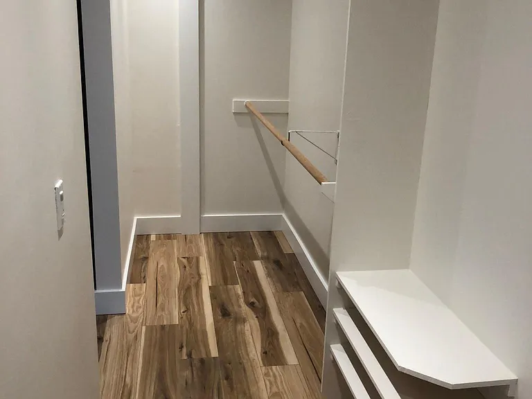 Closet interior view.