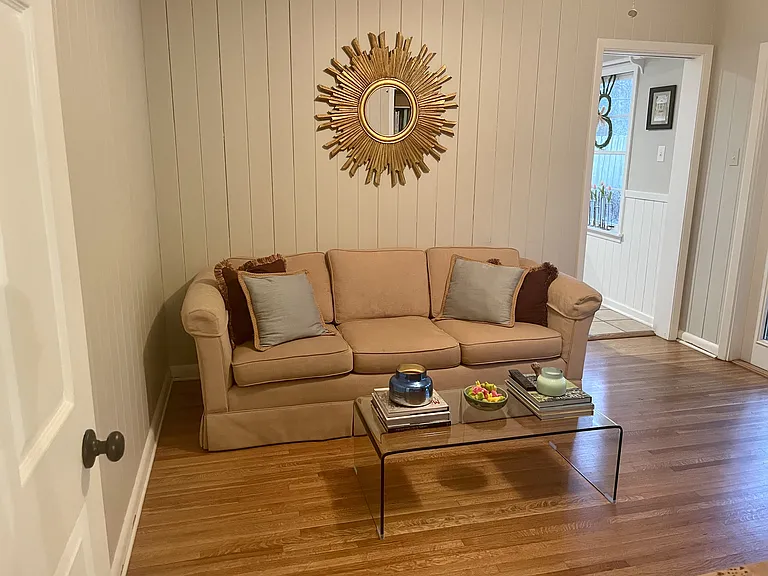 Small living space off the kitchen... perfect for a study, tv room, or play area for kids