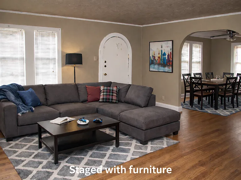 Extra large living room with lots of room for multiple sofa and media areas