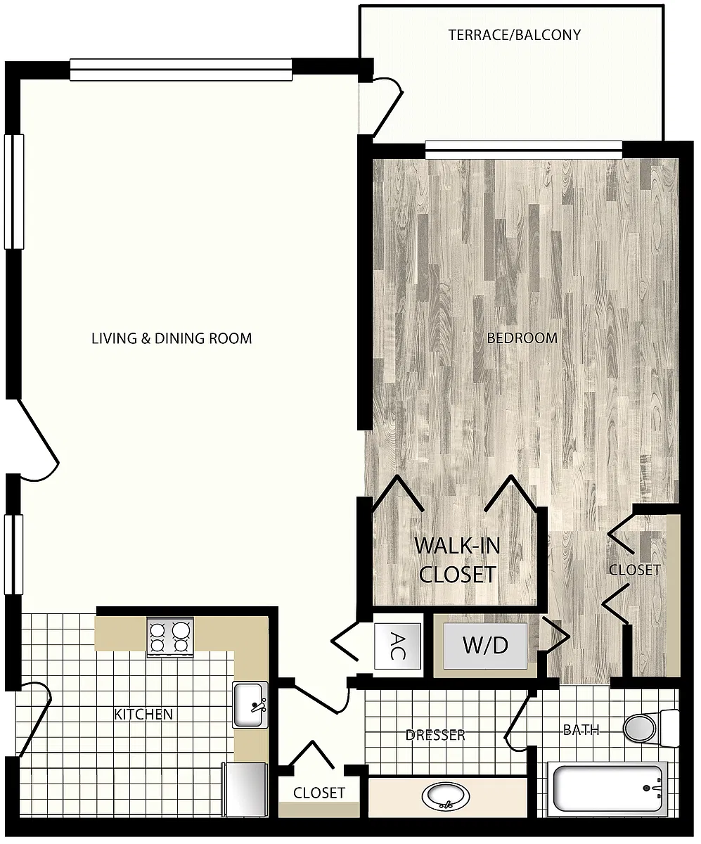 Floor plan Phase 1 Rose
