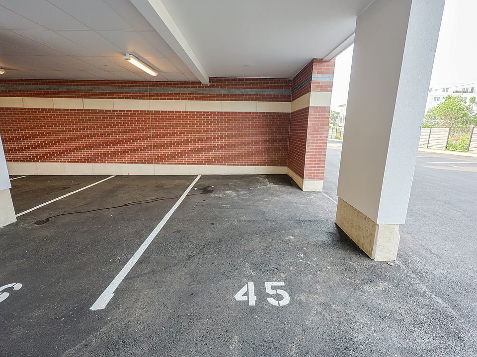 Covered parking space included in rent