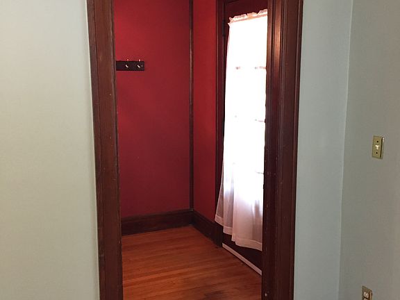 Entry with natural hardwood