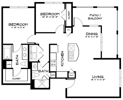 Floor plan B1