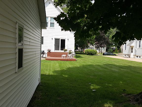 Backyard with deck