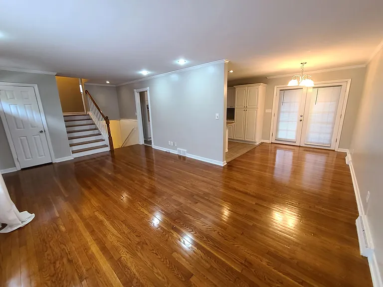 An open floor plan, French doors that open onto the patio and a wonderful neighborhood.