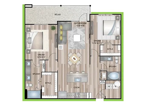 Floor plan B3P8