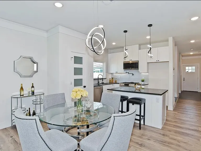 Includes stainless fridge
