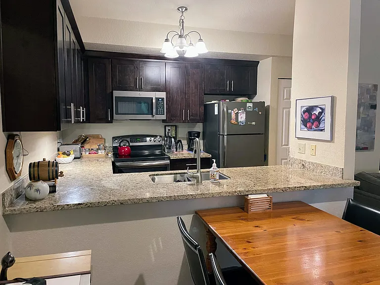 from dining into kitchen