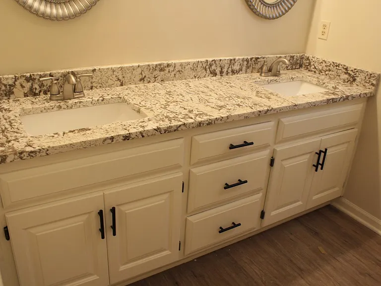 Master bath double vanity