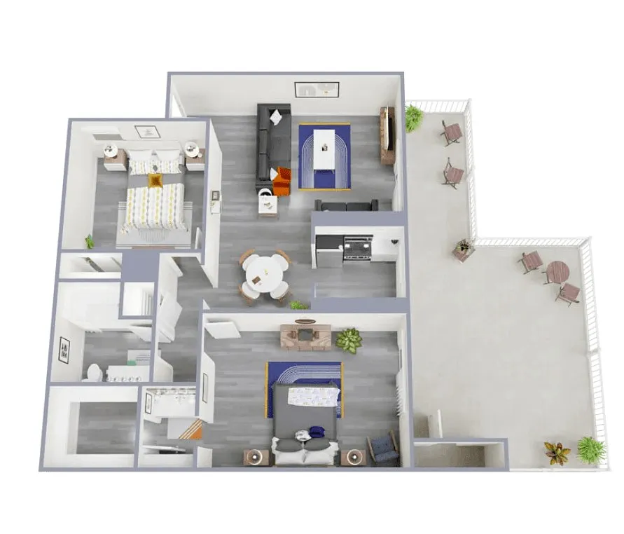 Floor plan 2x1 Classic