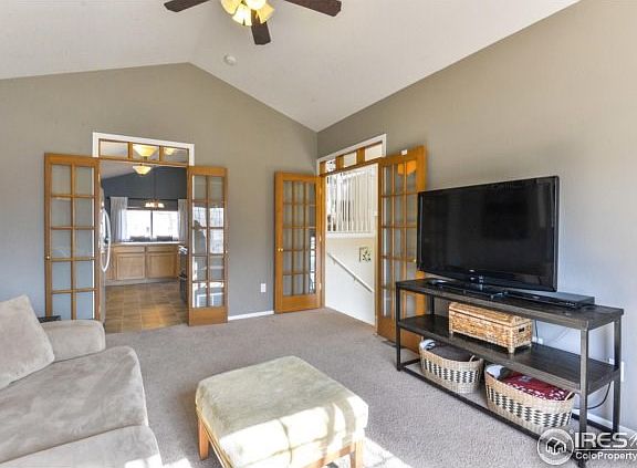 Office/flex room with french doors