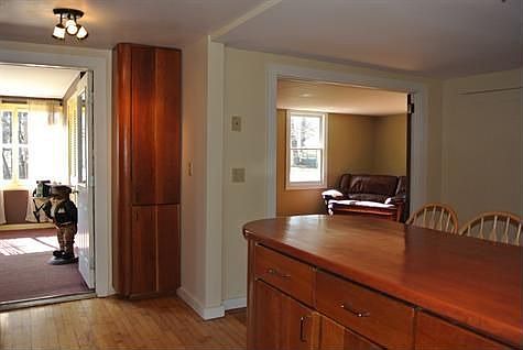 Breakfast bar, sun porch, living room