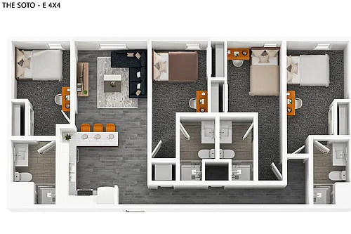 Floor plan E4x4