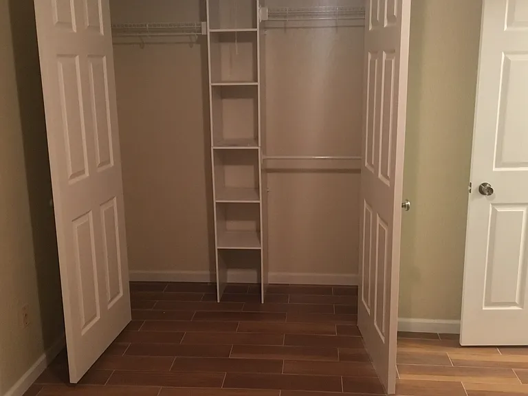 Closet Organizers in Both Bedroom