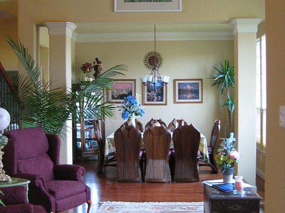 Dramatic open living room