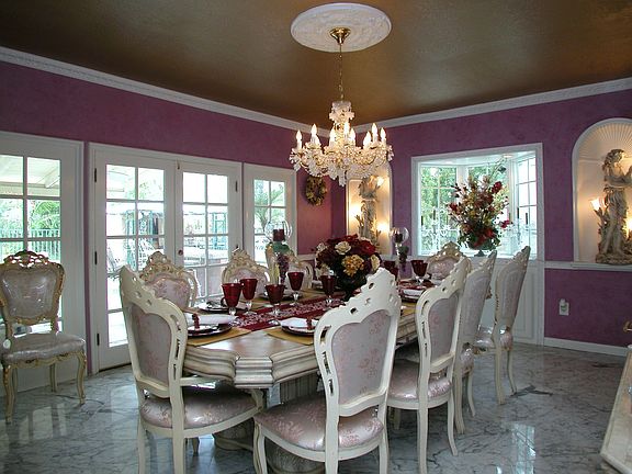 Dining Room with custom moldings