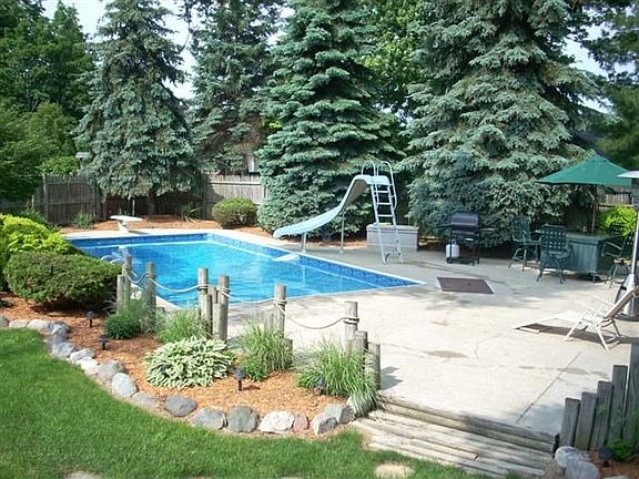 Resort like backyard with pool