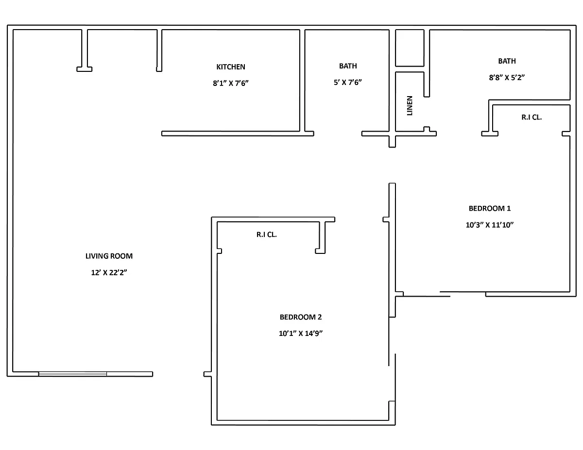 Floor plan Small 2x2