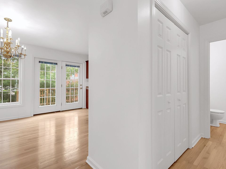 Kitchen dining area to the left and family/living room to the right,