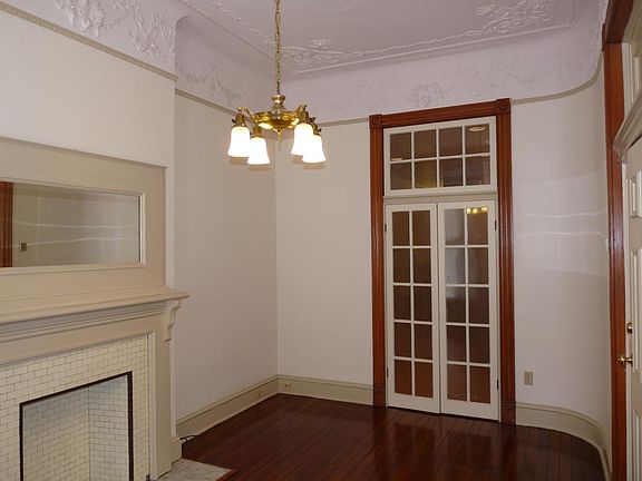 Living Room showing french doors leading to kitchen