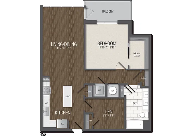 Floor plan T.1D2/den