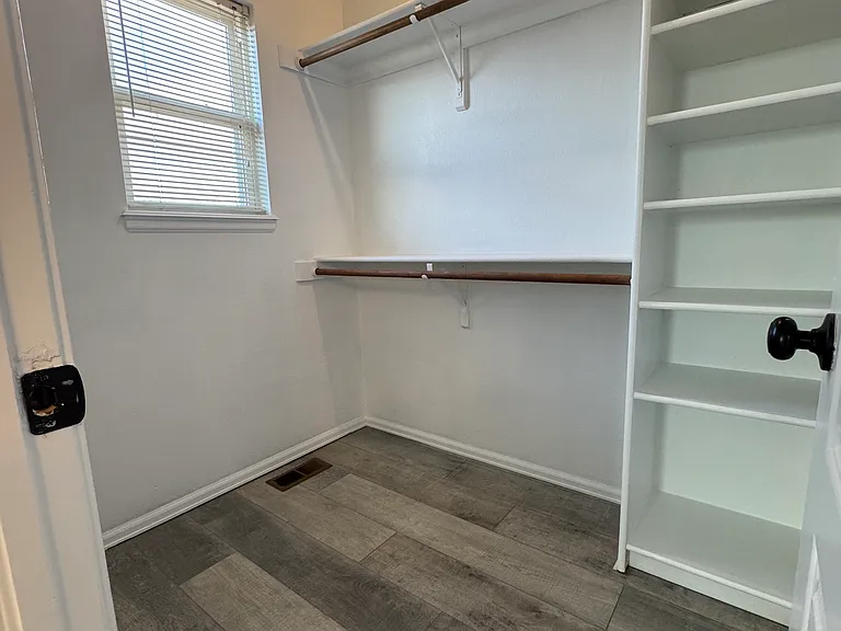 Ample space in the Master closet