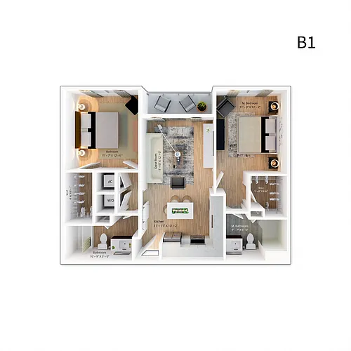 Floor plan B1