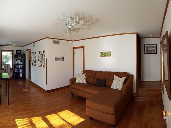 Living dining room with 1/2 bathroom