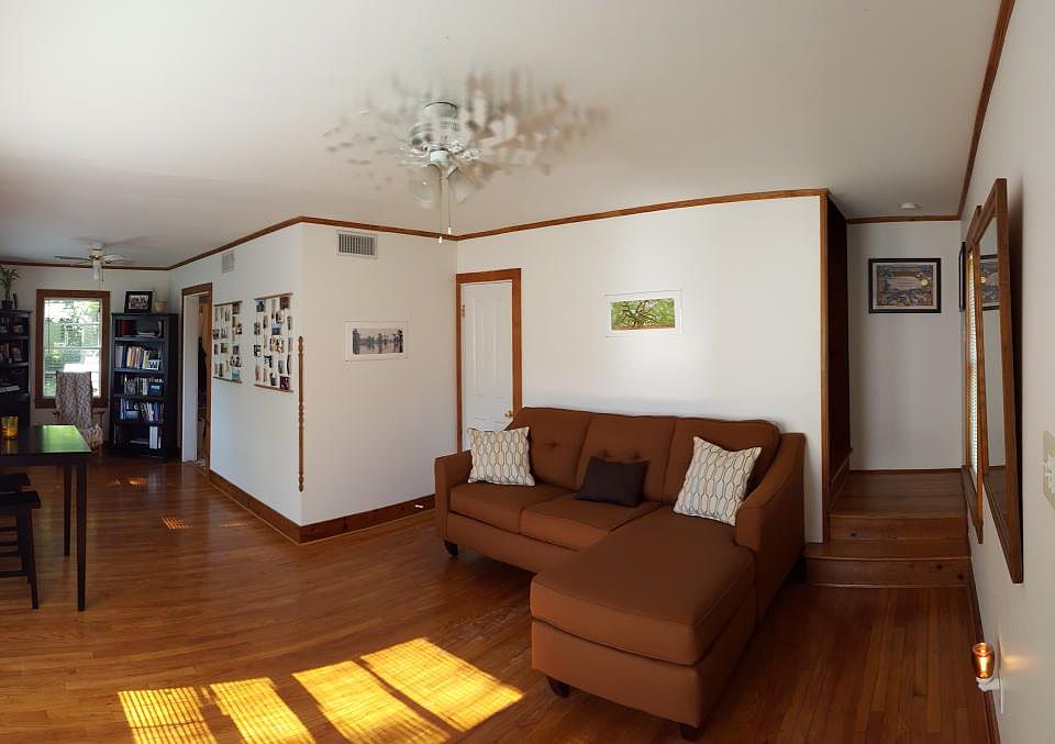 Living dining room with 1/2 bathroom