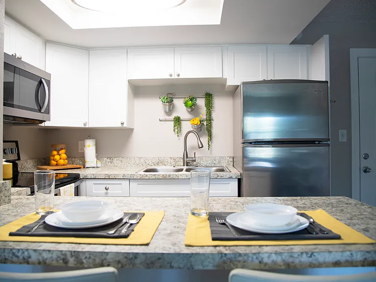 Freshly remodeled kitchen
