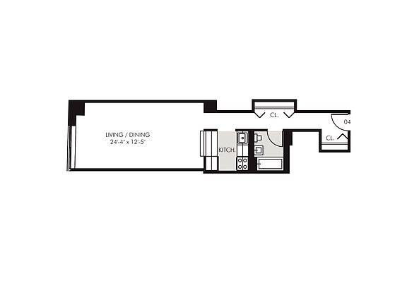 2nd image of 45 Wall St APT 604