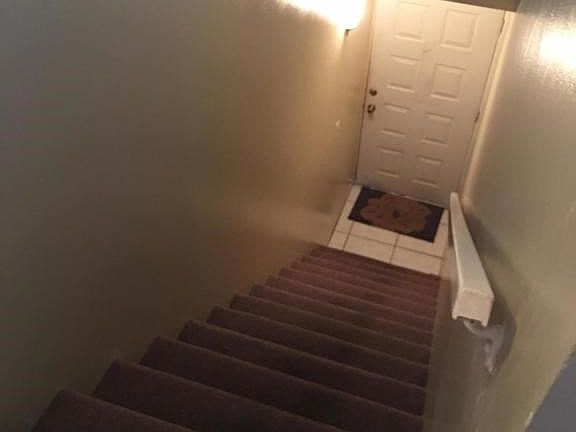 staircase to front door