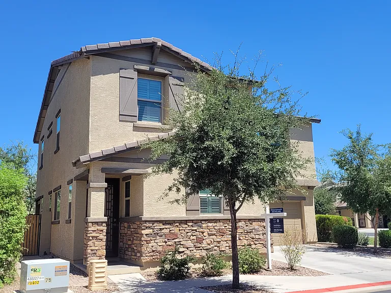 Corner lot; front door with security screen door