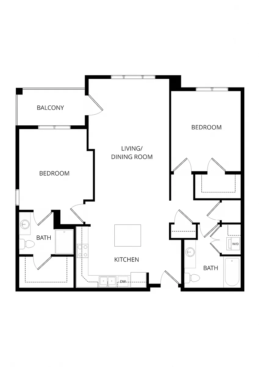 Floor plan 2X2 J