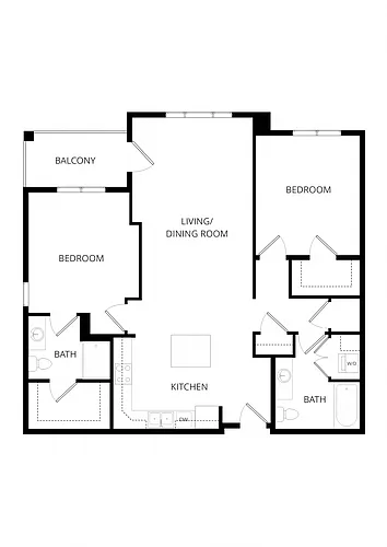Floor plan 2X2 J